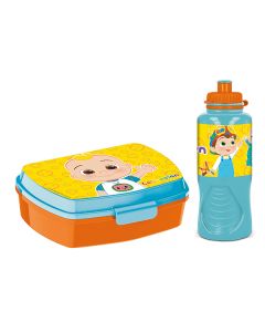 COCOMELON ERGO SPORTS BOTTLE & FUNNY SANDWICH BOX-STO-82967