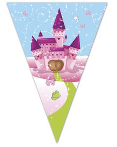 UNICORN TRIANGLE PLASTIC FLAG BANNER 9 FGS 1CT-PRO-85830