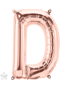 16 IN FOIL ROSE GOLD LETTER D AIR FILLED 1CTP-QUA-59710