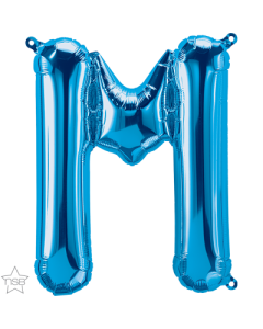 16 IN FOIL BLUE LETTER M AIR FILLED 1CTP-QUA-59406