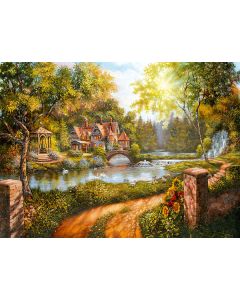 RAVENSBURGER 500PC PUZZLE BY THE WATERSIDE-RVG-16582