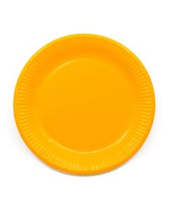 ECO COMP IND YELLOW PAPER PLATES LARGE 23CM 8CT-PRO-90883