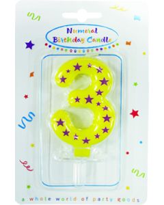 CANDLES BIRTHDAY NUMBER 3 1CTP-PRO-89166