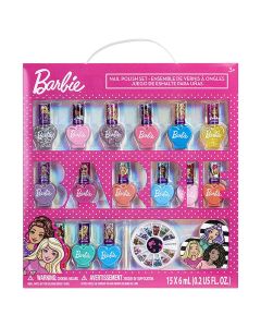 BARBIE 15 PK NAIL POLISH SET WITH NAIL ACCESSORIES-TWN-BB0096GA