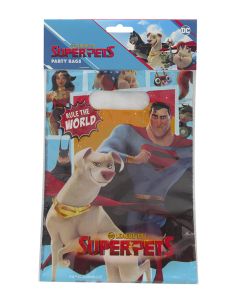 SUPERMAN & DC PETS PLSTIC PARTY BAGS 6CT-LCY-82978
