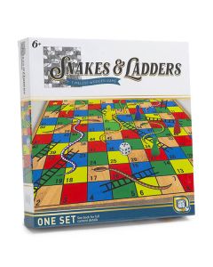 GAMES HUB WOODEN SNAKES AND LADDERS-RMS-R05-1272