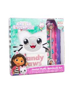 GABBYS DOLLHOUSE SECRET FLUFFY NOTEBOOK SET-RMS-70-0016