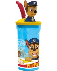 PAW PATROL PUP POWER 3D FIGURINE TUMBLER 360ML-STO-83829