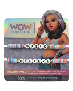 WOW GENERATION BRACELET WITH MESSAGE BEADS IN CDU-KIE-WOW00008