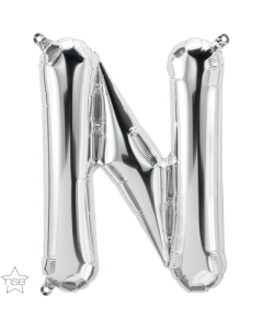 34 INCH FOIL SILVER LETTER N 1CTP-QUA-58964