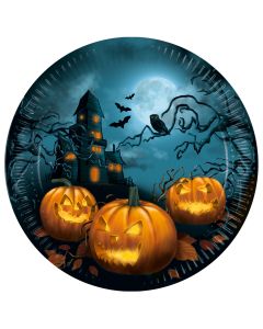 HALLOWEEN SENSATIONS PAPER PLATES 23CM 8CT NG-PRO-93449