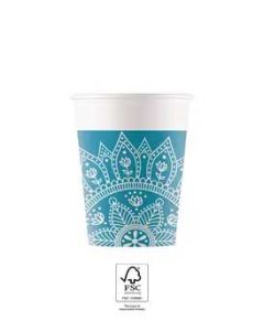 MANDALA PETROL PAPER CUPS 200ML 8CT-PRO-96633