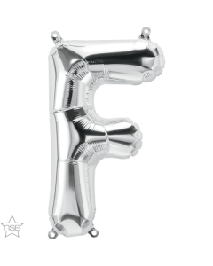 34 INCH FOIL SILVER LETTER F 1CTP-QUA-59666