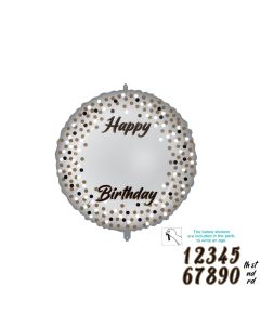 18 INCH FOIL RND PERSONALISED MILESTONE BALON 1CTP-PRO-92414