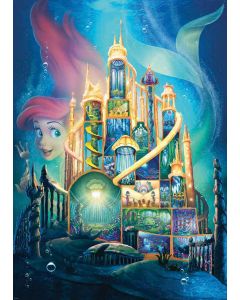 RAVENSBURGER 1000PC PUZZLE DISNEY CASTLE ARIEL-RVG-17337