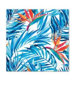 NAPKINS 3 PLY EVRYDAY DESIGN TROPICAL FLOWERS 20CT-PRO-93118