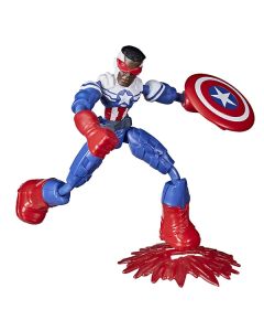 MARVEL-AVN BEND AND FLEX CAPTAIN AMERICA FALCON-HAS-F0971