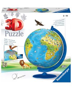 RAVENSBURGER 180PC PUZ BALL CHILDRENS WORLD GLOBE-RVG-12338