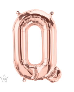 16 IN FOIL ROSE GOLD LETTER Q AIR FILLED 1CTP-QUA-59736