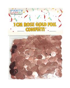 1CM ROSE GOLD FOIL CONFETTI 15G-BOR-82672