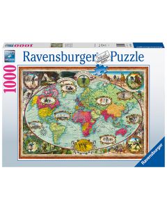 RAVENSBURGER 1000PC PUZ BICYCLE RIDE ARND THE WRLD-RVG-16995