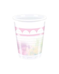 BELIEVE IN UNICORN PLASTIC CUPS 200ML 8CT-PRO-89341