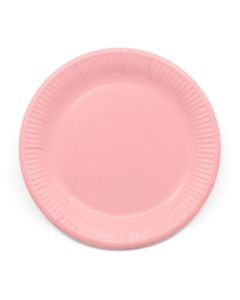 ECO COMP IND PINK PAPER PLATES LARGE 23CM 8CT-PRO-90889