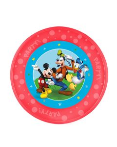 REUSABLE MICKEY ROCK THE HOUSE PARTY PLATE 21CM-PRO-96261