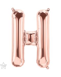 16 IN FOIL ROSE GOLD LETTER H AIR FILLED 1CTP-QUA-59718