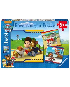 RAVENSBURGER 3X49PC PUZ PAW PATROL HEROES W/COAT-RVG-9369