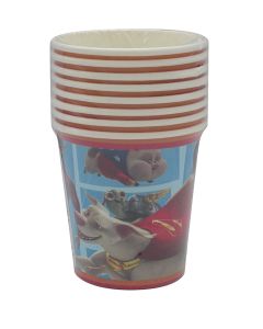 SUPERMAN & DC PETS PAPER CUPS 200ML 8CT-LCY-82976