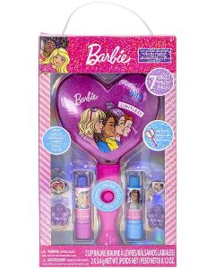 BARBIE 2 PK LIP BALM WITH LIGHT UP MIRROR-TWN-BB0101GA