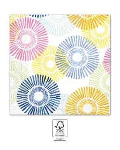 MULTICOLOURS URCHINS 3PLY NAPKINS 33X33CM 20CT-PRO-95016