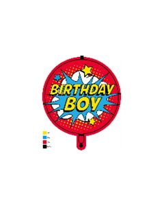 18 INCH AIR-HELIUM FOIL  BIRTHDAY SUPERHERO 1CTP-PRO-92436