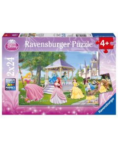 RAVENSBURGER 2X24PC PUZ ENCHANTING DISNEY PRINCESS-RVG-8865