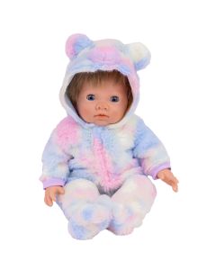 TINY TREASURES RAINBOW TEDDY DOLL-KDK-KK6336