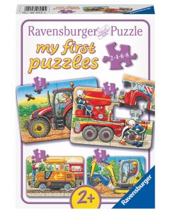 RAVENSBURGER MY 1ST PUZZLE 2-4-6-8PC HARD AT WORK-RVG-6954