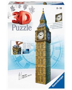 RAVENSBURGER 216PC 3D PUZZLE BIG BEN WITH CLOCK-RVG-12586