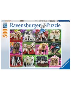 RAVENSBURGER 500PC PUZZLE PUPPY PALS-RVG-14659