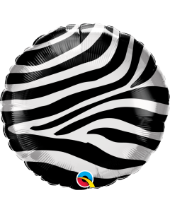 18 INCH FOIL RND ZEBRA STRIPES PATTERN 1CTP-QUA-13354