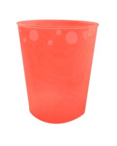 REUSABLE FLUO ORANGE PARTY CUP 250ML-PRO-96047