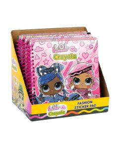 LOL SURPRISE CRAYOLA FASHION STICKER BOOK-RMS-42-0265