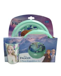 FROZEN 3 PCS KIDS MICROWAVABLE SET-LCY-83780