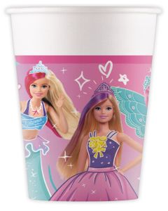 BARBIE FANTASY PAPER CUPS 200ML 8CT-PRO-94567