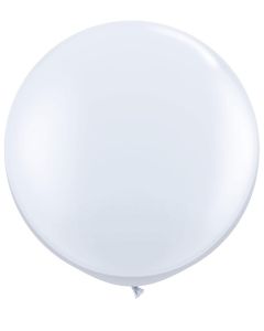 3 FT LATEX PLAIN RND WHITE 2CTP-QUA-42847