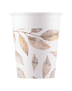 GREY BRANCHES PAPER CUPS 200ML 8CT-PRO-95199