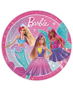 BARBIE FANTASY PAPER PLATES LARGE 23CM 8CT-PRO-94566