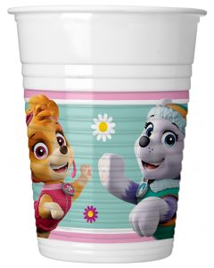 PAW PATROL SKYE&EVEREST PLASTIC CUPS 200ML 8CT-PRO-93560