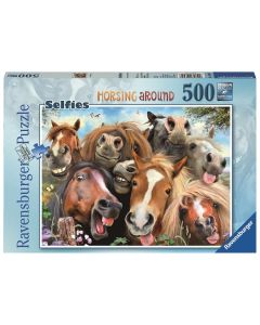 RAVENSBURGER 500PC PUZZLE HORSING AROUND-RVG-14695