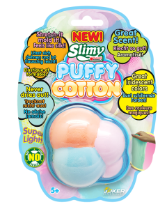 SLIMY PUFFY COTTON CLOUD 20G ASST ON BLISTERCARD-JKR-33851